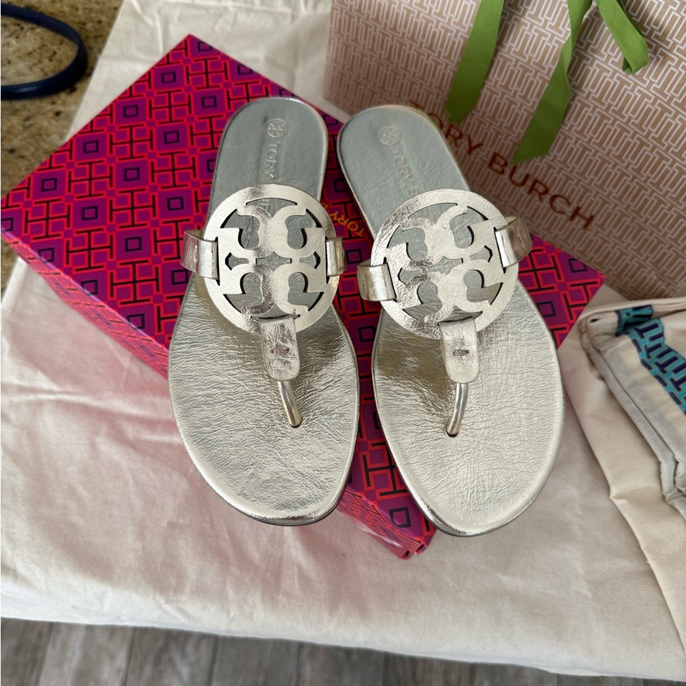 New Tory Burch miller gold  Sandals